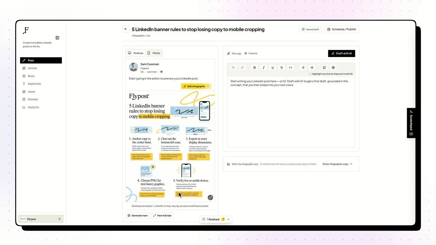 A single-image infographic generated from a blog post