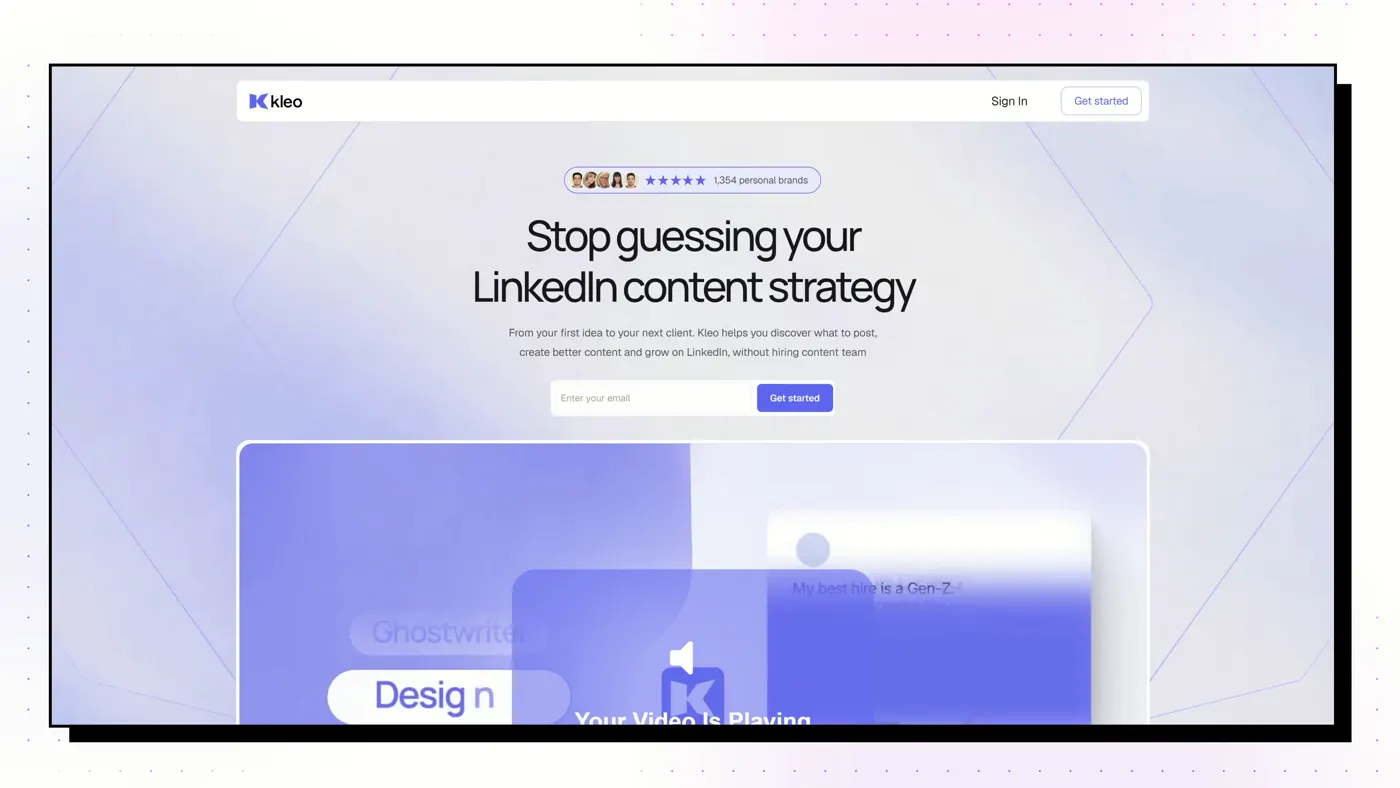 Kleo website, October 2026